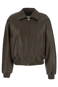 Mauro Grifoni Detachable Collar Leather Jacket
