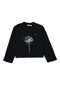 Marni Kids Logo Embroidered Crewneck Sweatshirt
