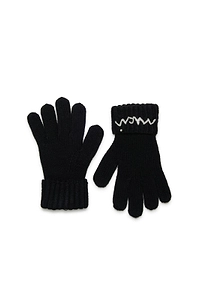 Marni Kids Logo Embroidered Knit Gloves