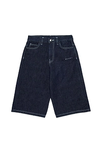 Marni Kids Logo Embroidered Denim Shorts