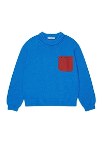 Marni Kids Logo Embroidered Knitted Jumper