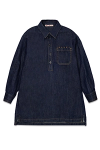 Marni Kids Logo Embroidered Long-Sleeved Dress
