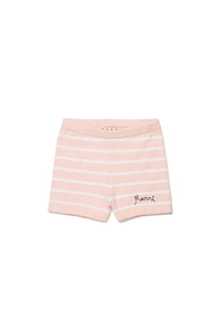 Marni Kids Logo-Embroidered Striped Shorts