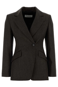 Max Mara Single-Breasted Buttoned Blazer