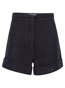 Max Mara Mxmcalca Turn-Up Hem Denim Shorts
