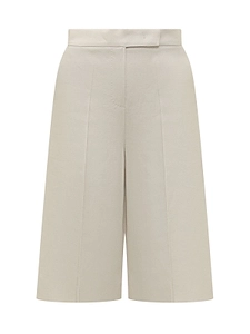 Max Mara Kaki Pleated Bermuda Shorts