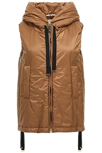 Max Mara The Cube Greengo Zip-Up Hooded Gilet