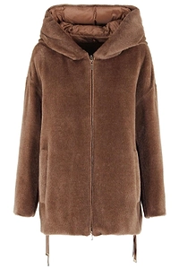 Max Mara The Cube Olivia Reversible Zip-Up Hooded Coat