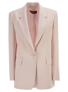 Max Mara Studio Bosco Single-Breasted Cady Blazer