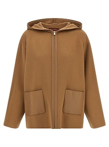Max Mara Studio Drop Shoulder Hooded Coat