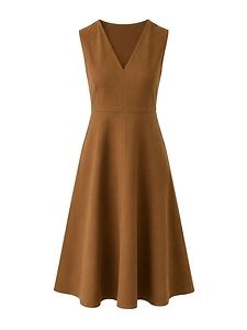 Max Mara Studio Mstcurva V-Neck Midi Dress