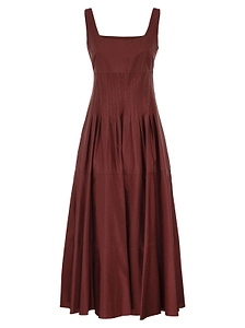 Max Mara Studio Feltre Structured Bodice Midi Dress