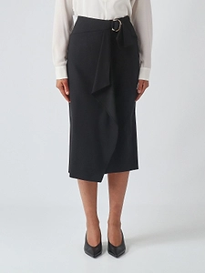 Max Mara Studio Mstfenice Wrapped Midi Skirt