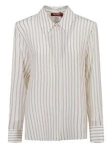 Max Mara Studio Mstflirt Striped Button-Up Shirt