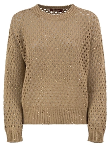 Max Mara Studio Mstgeyser Sequinned Boxy Jumper
