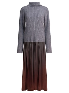 Max & Moi Ribbed Knit Midi Dress