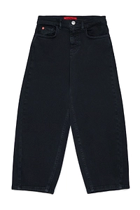 Max&Co. Kids Logo Patch Wide Leg Jeans