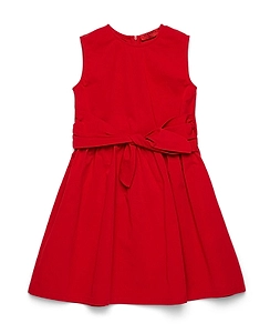 Max&Co. Kids Self-Tie Crewneck Sleeveless Dress
