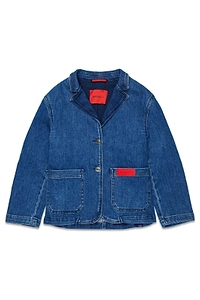 Max&Co. Kids Single-Breasted Denim Jacket
