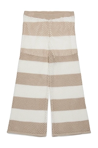 Max&Co. Kids Striped Open Knit Trousers