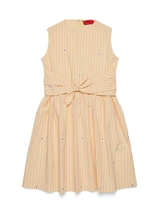 Max&Co. Kids Striped Crewneck Sleeveless Dress