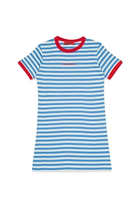 Max&Co. Kids Striped Crewneck Dress