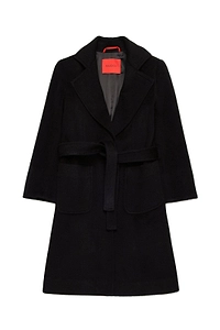 Tied-Waist Long Coat