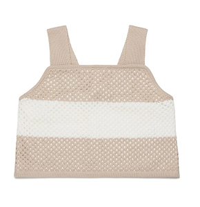 Max&Co. Kids Striped Sleeveless Knitted Top