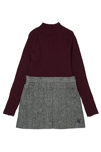 Max&Co. Kids Two-Tone Knitted Dress