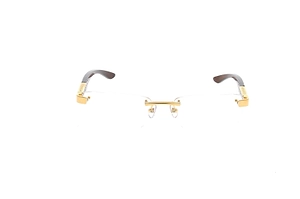 Maybach Eyewear The Artist Iii Rectangle Rimless Glasses