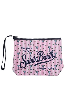 Aline Printed Wristlet Bag