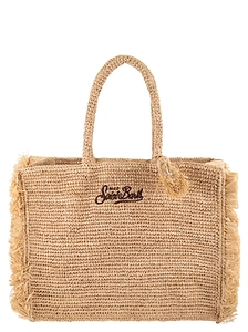 Mc2 Saint Barth Fringed Logo Tote Bag