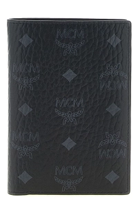Mcm Logo Printed Passport Holder