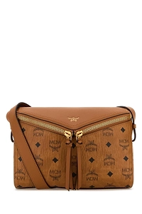 Mcm Logo Printed Small Diamant 3D Crossbody Bag