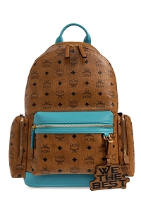 Mcm X Dj Khaled Logo Backpack