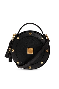 Mcm Pina Studded Round Shoulder Bag
