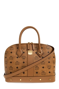 Mcm Pina Studded Tote Bag