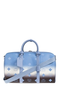 Mcm Printed Top Handle Handbag