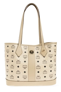 Mcm Small Logo-Print Top Handle Bag