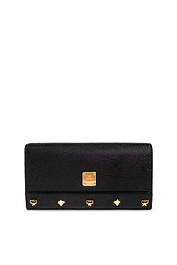 Mcm Studded Flap Wallet