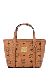 Mcm Toni Top-Zip Mini Shopper Bag