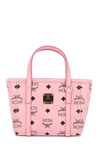 Mcm Toni Top-Zip Mini Shopper Bag