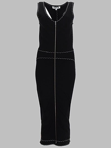 Mcq Alexander Mcqueen Contrast Stitch Zip Dress