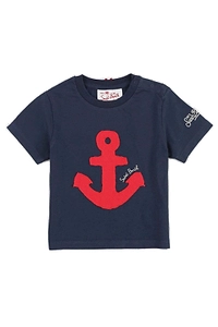 Mc2 Saint Barth Kids Anchor Printed T-Shirt