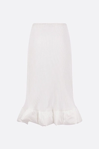 Plissé Ruffle Knitted Skirt