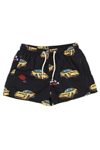 Mc2 Saint Barth Kids Car Printed Drawstring Swim Shorts