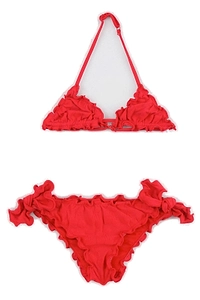 Mc2 Saint Barth Kids Ruffled Bikini Set