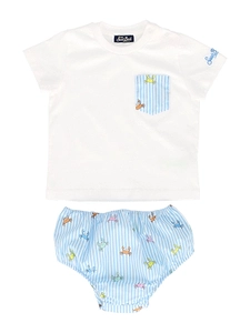 Mc2 Saint Barth Kids Samy Babygrow Set