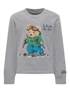 Kids Ski Bear Print Sweatshirt