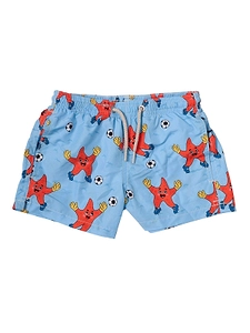 Mc2 Saint Barth Kids Starfish Printed Drawstring Swim Shorts